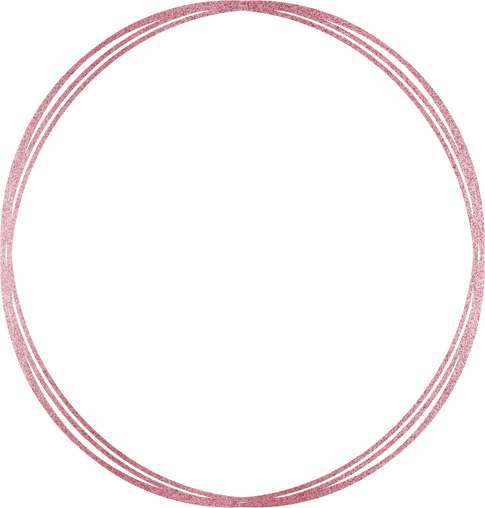 Rose gold sparcle circle